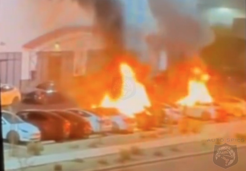 WATCH Teslas Go Up In Flames In Las Vegas As Organized Terrorists Ramp Up Attacks
